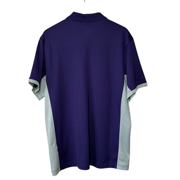 Kansas K-State Wildcats Nike Dri-Fit Embroidered Polo Shirt Purple Unisex Large - Picture 2 of 9